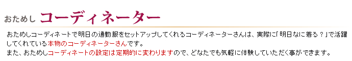 おためしコーディネーターとは？